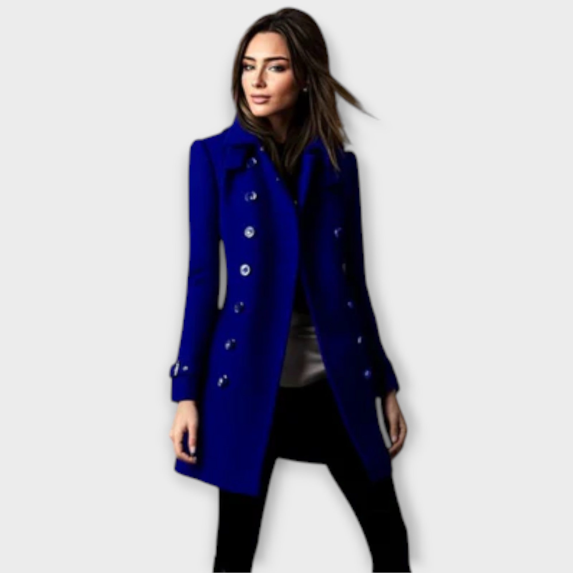 Linda - Dubbelknäppt trenchcoat