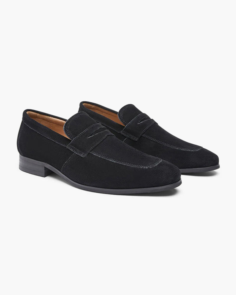 Old Money semsket skinn penny loafers