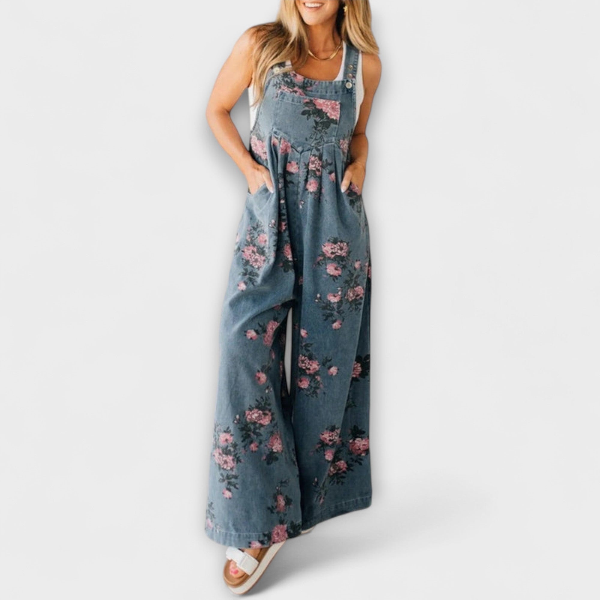 Mirona - Locker sitzende Jeans-Latzhose