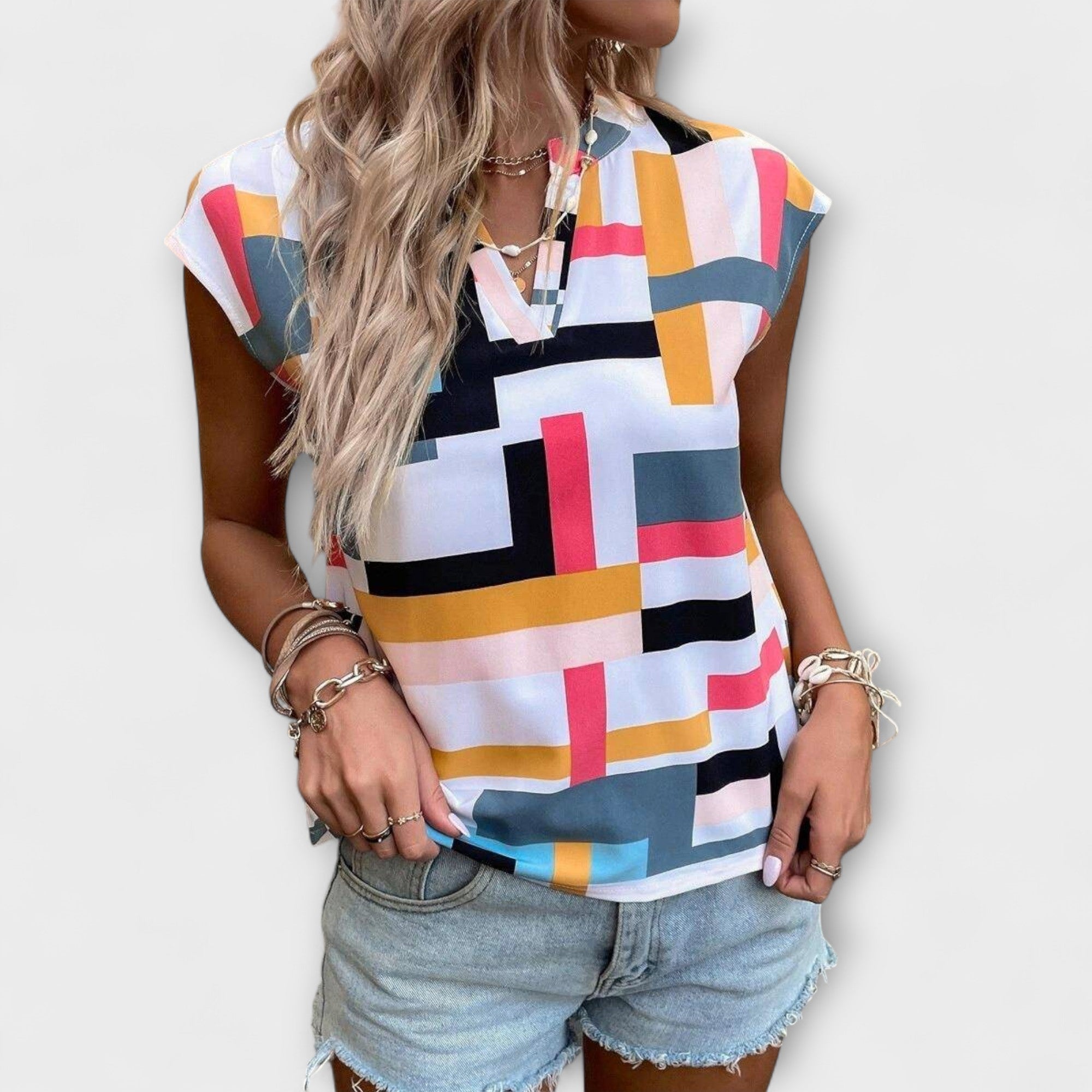 Chloe - Blouse à manches courtes