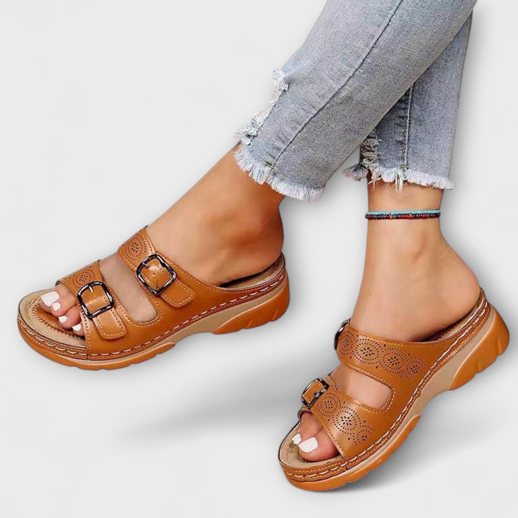 Sandales orthopédiques en cuir