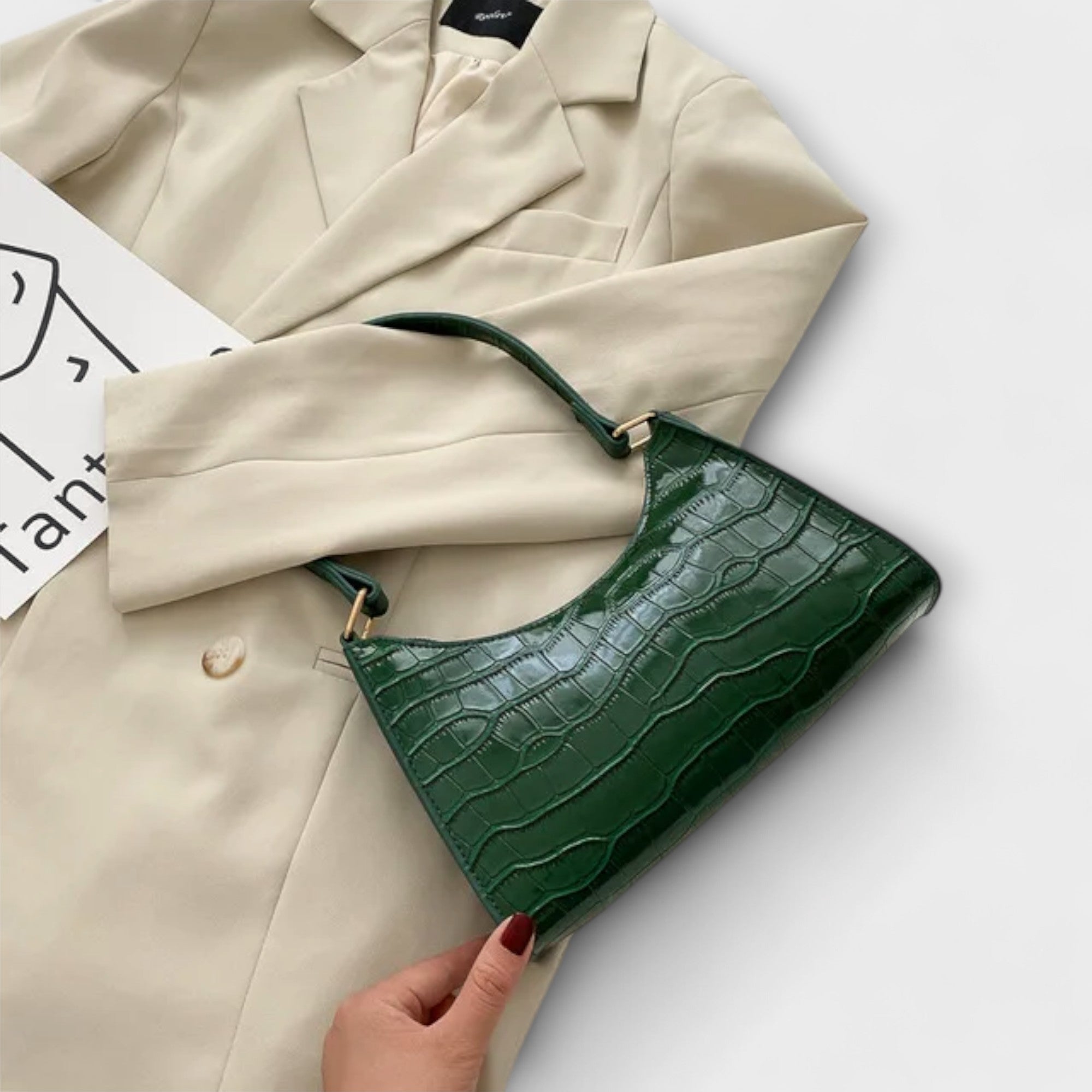 Aurellia. - Glanzende Leren Tas