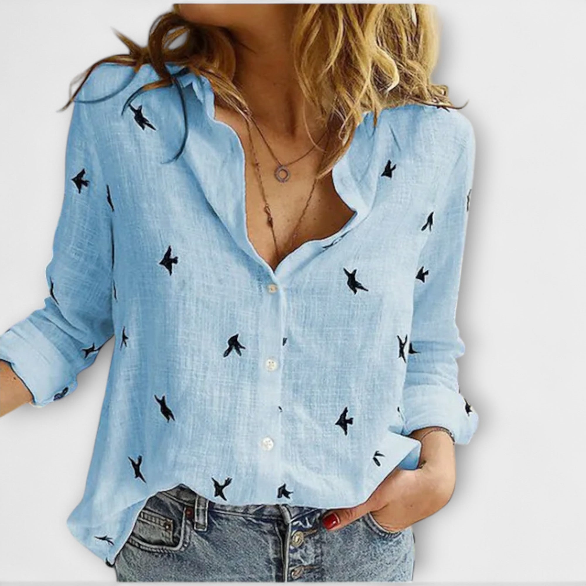 나디아 - 우아한 여성용 블라우스