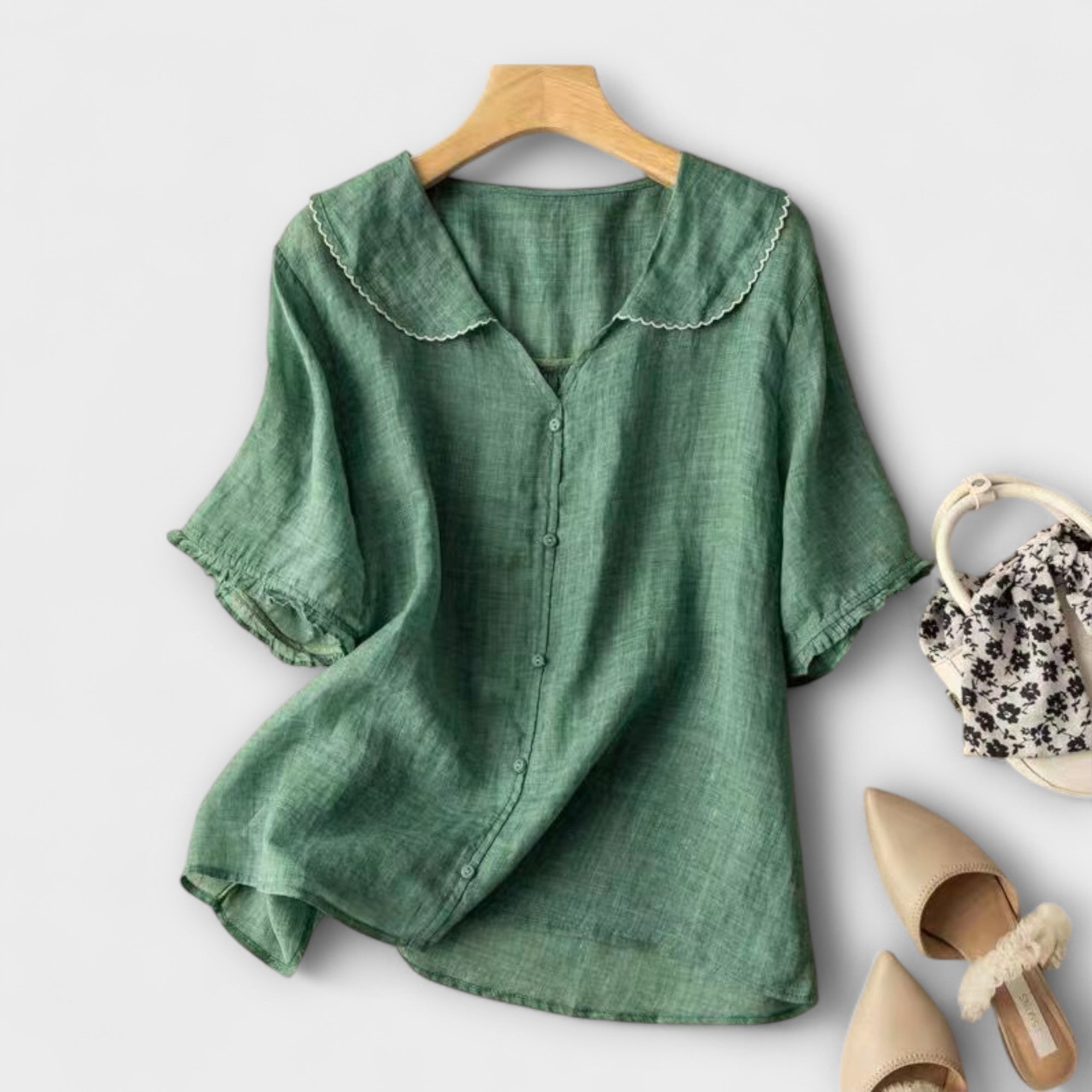 Brenda - Lin-skjorte