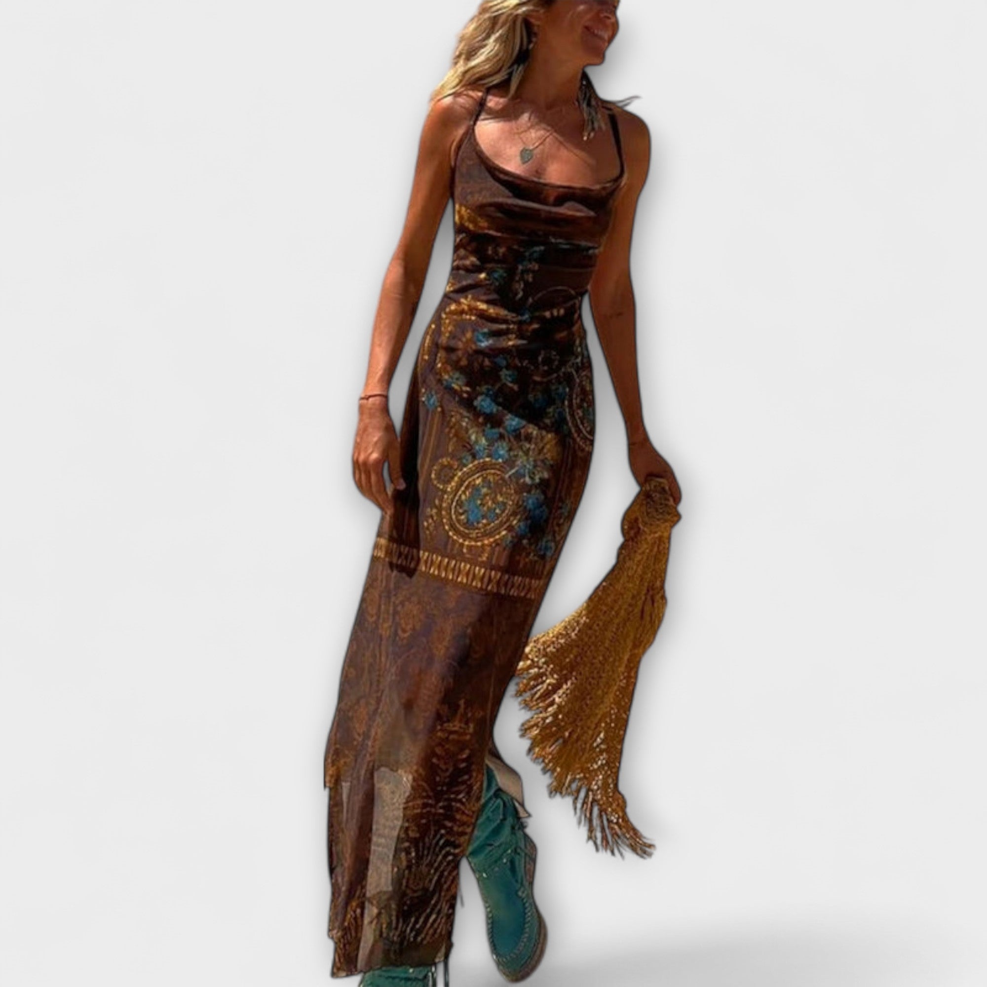 Fee - Robe midi unique avec col bénitier