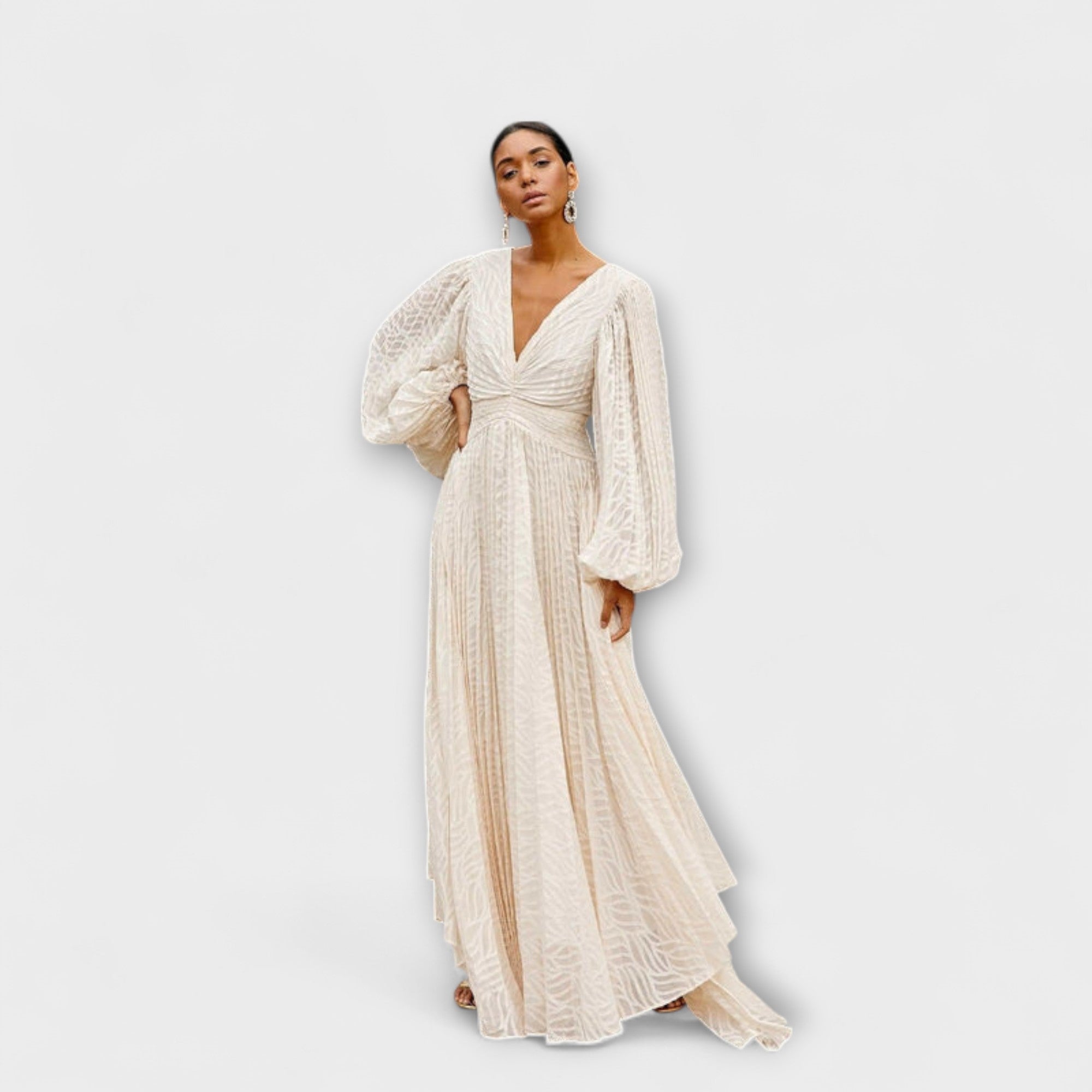 Elsa - Robe Maxi Crème par Allegory