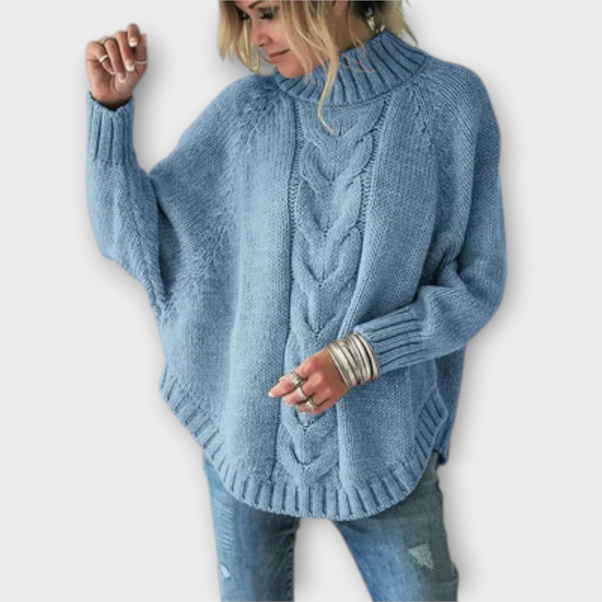Elysian - Pull en maille avec motif torsadé