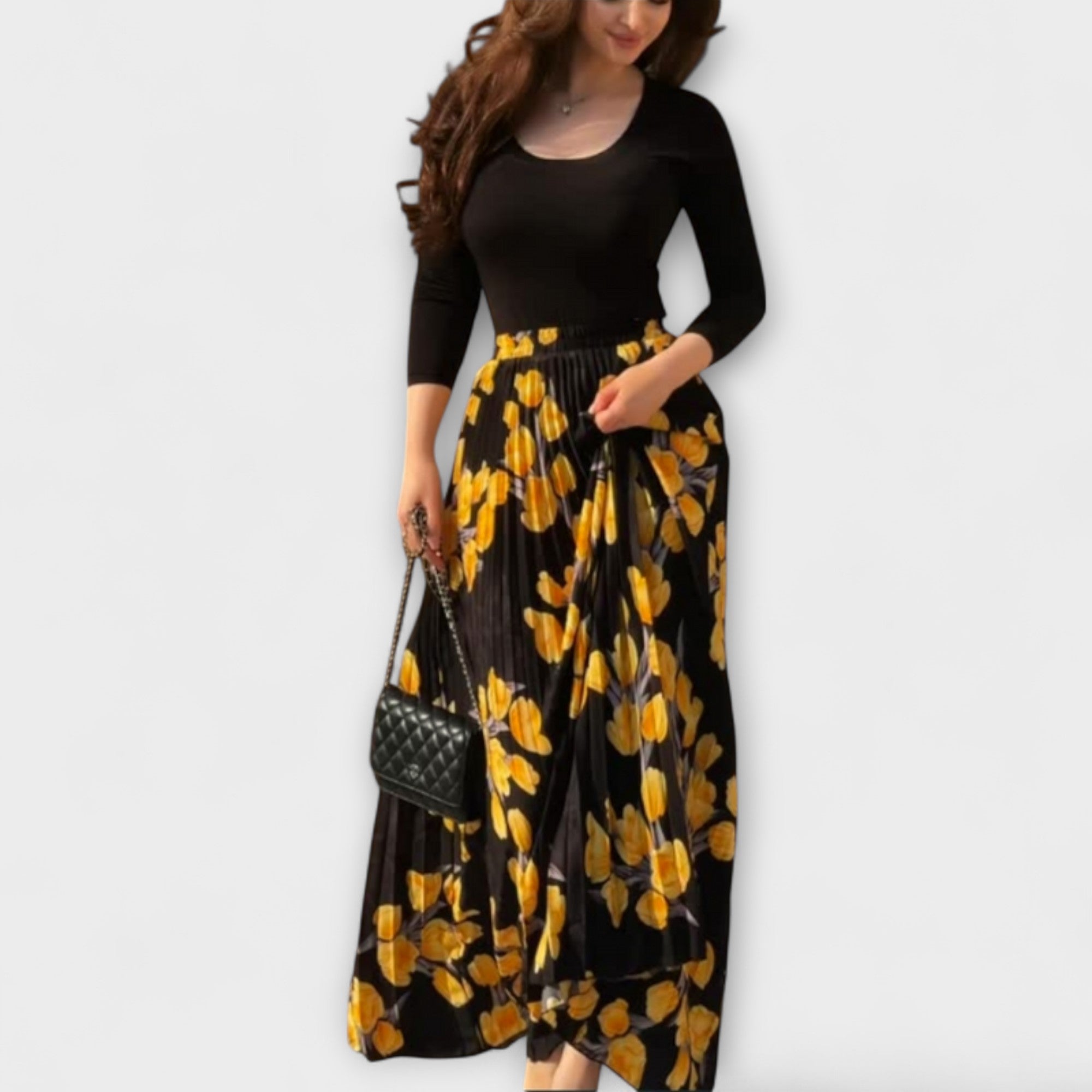 Violette - Conjunto de Saia Plissada e Top