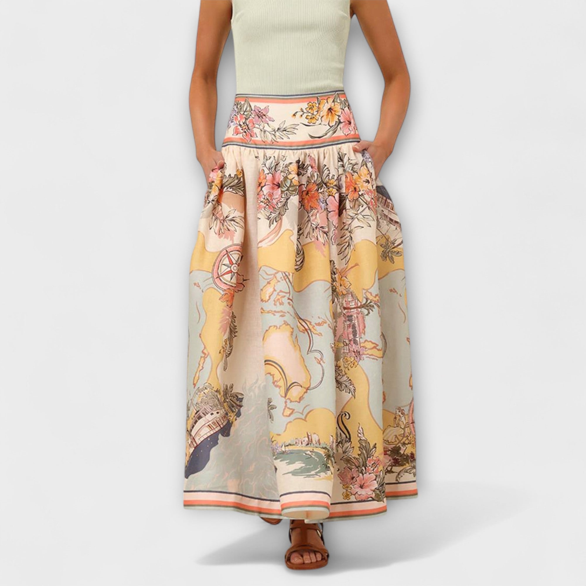 Jessica - Midi Skjørt