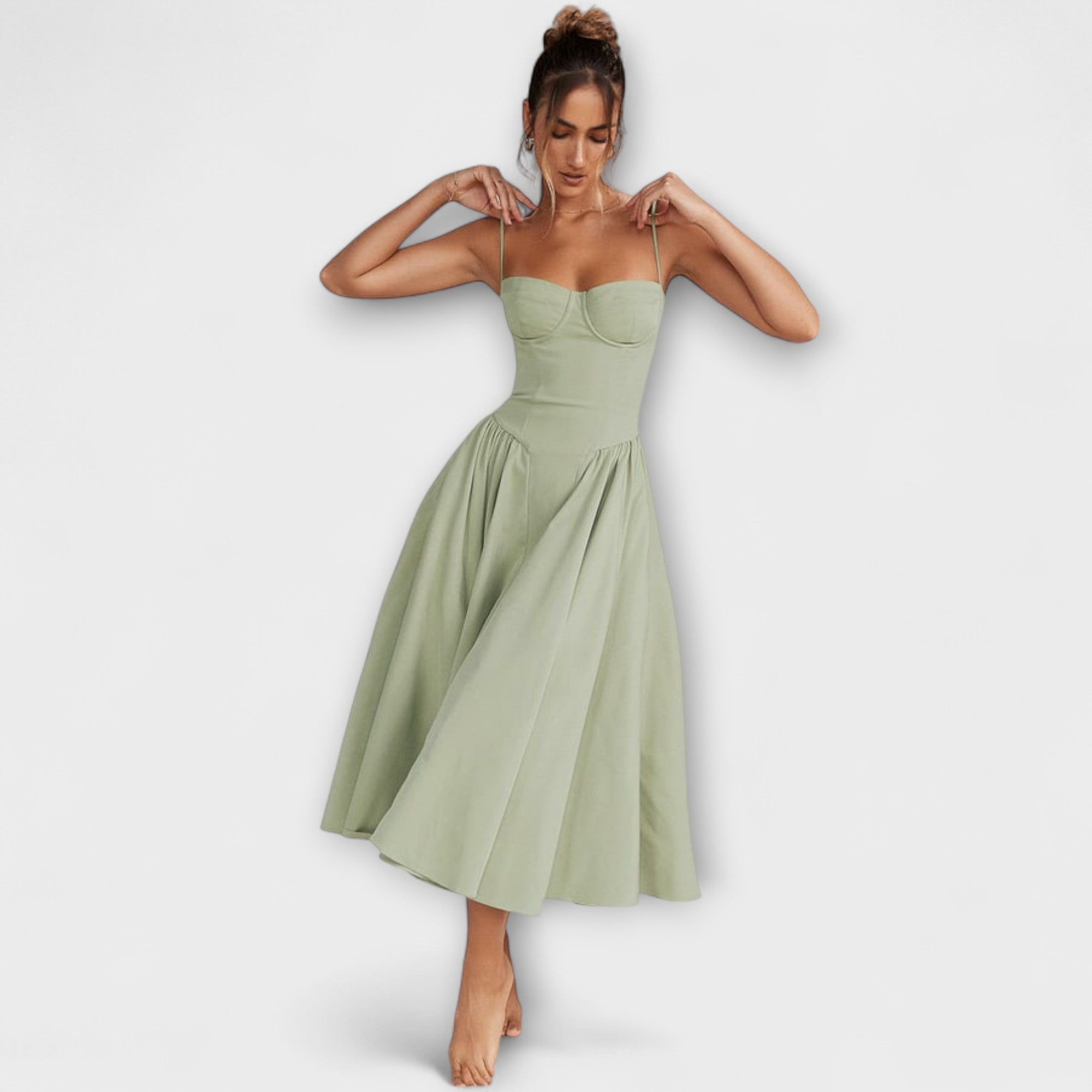 Rosalie - Refined Sleeveless Corset Dress