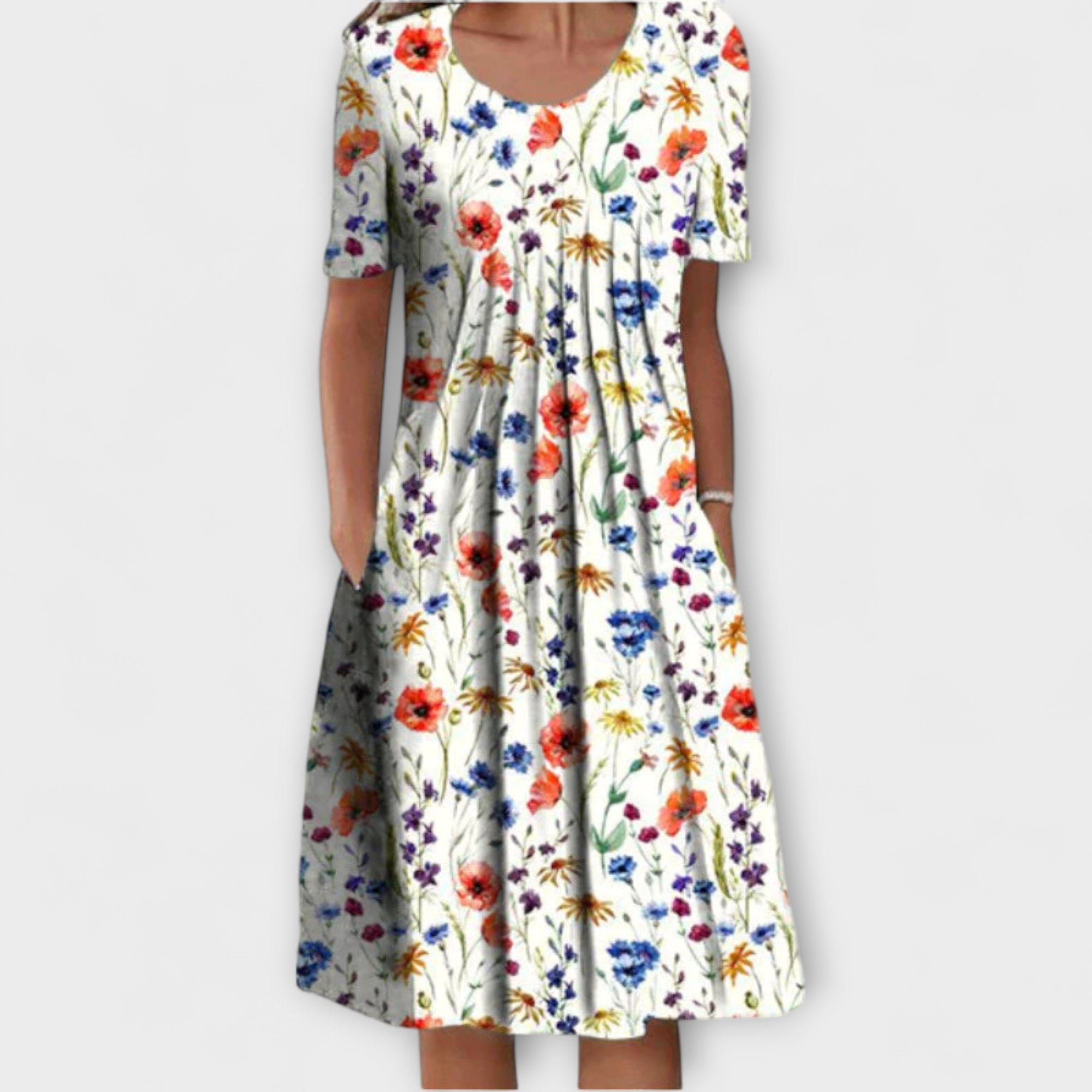 Emelie – Robe superposée chic avec contrôle du ventre