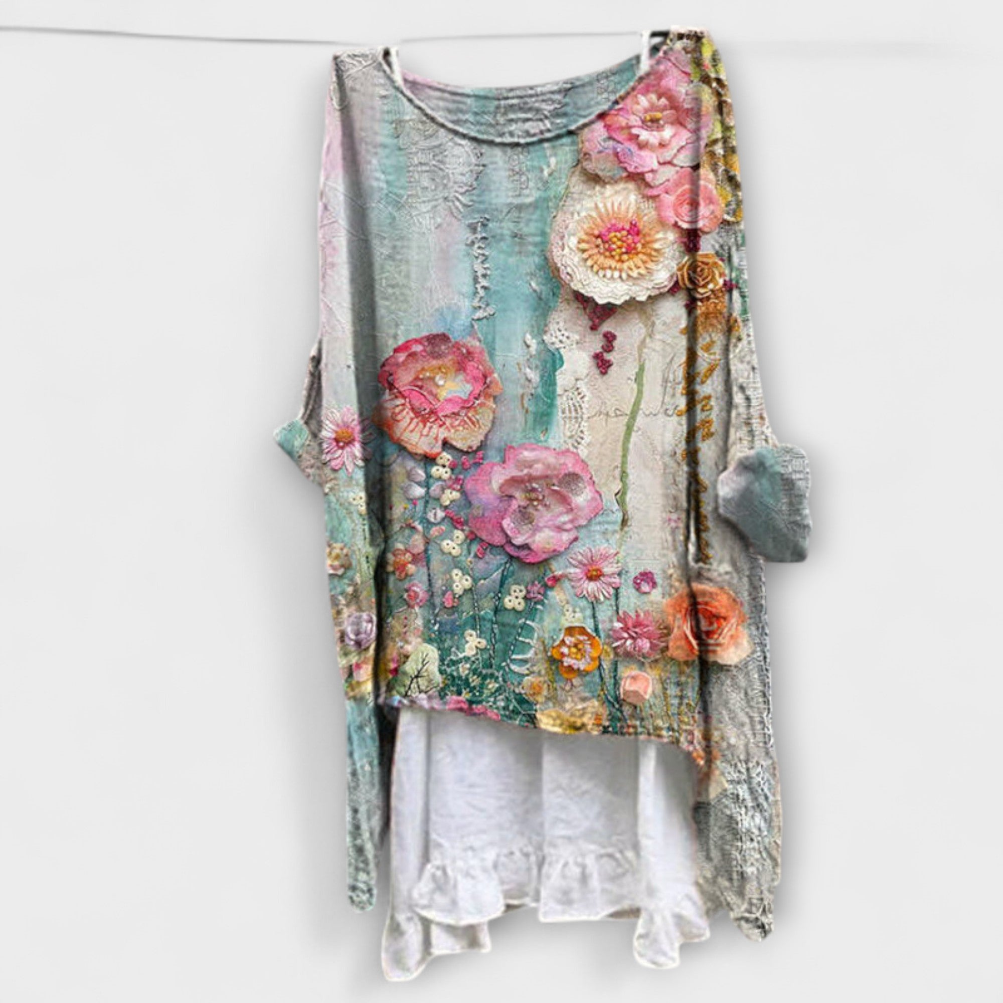 Evelyn - Blouse avec imprimé artistique