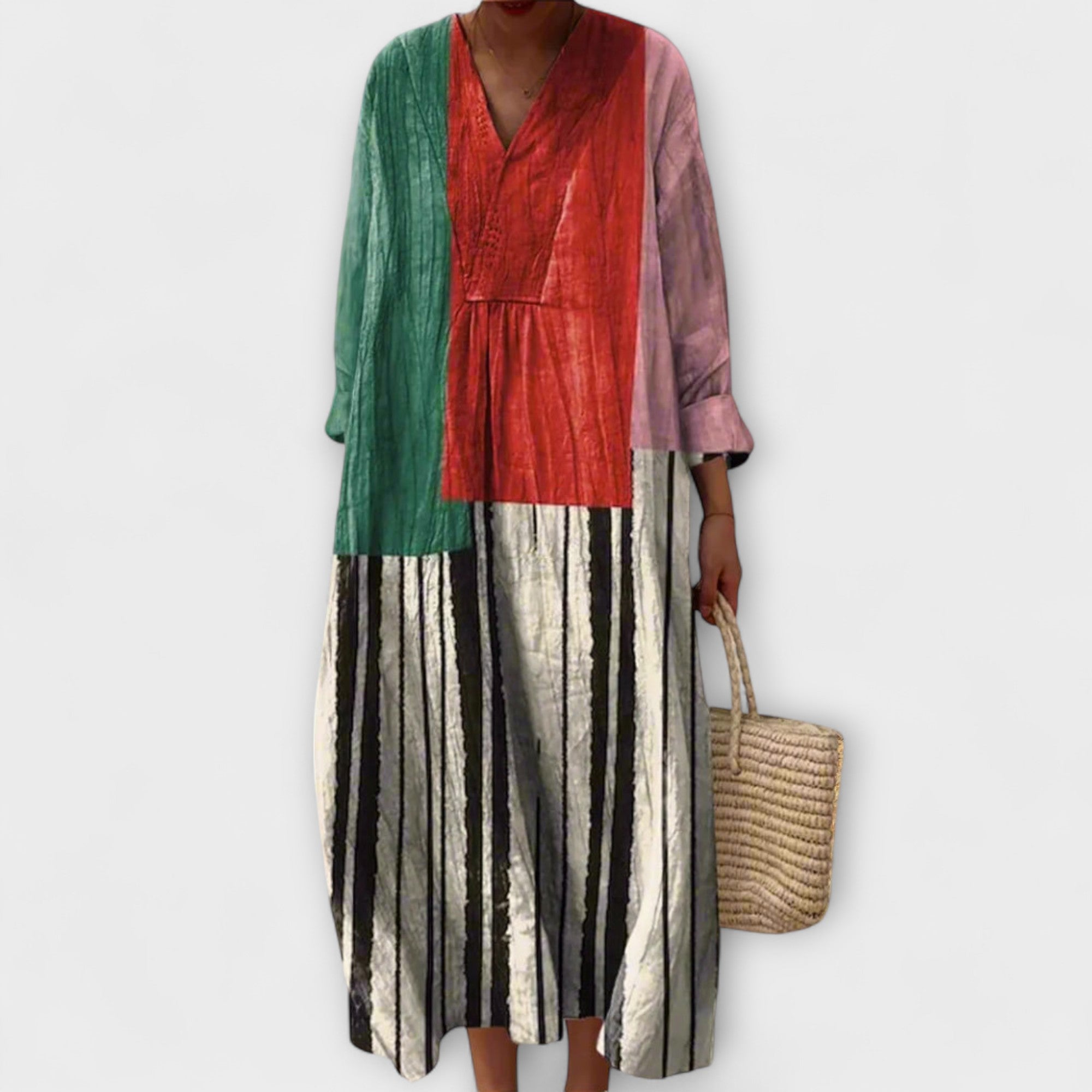 Rosa - Stylish Geometric Dress