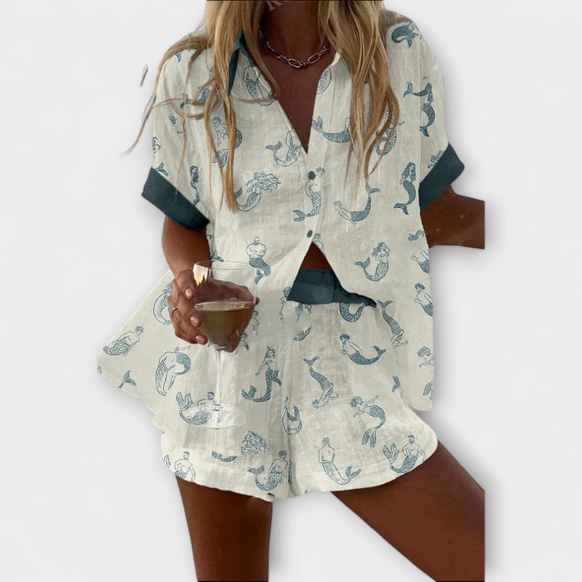 Jalira – Set con Estampado de Sirena