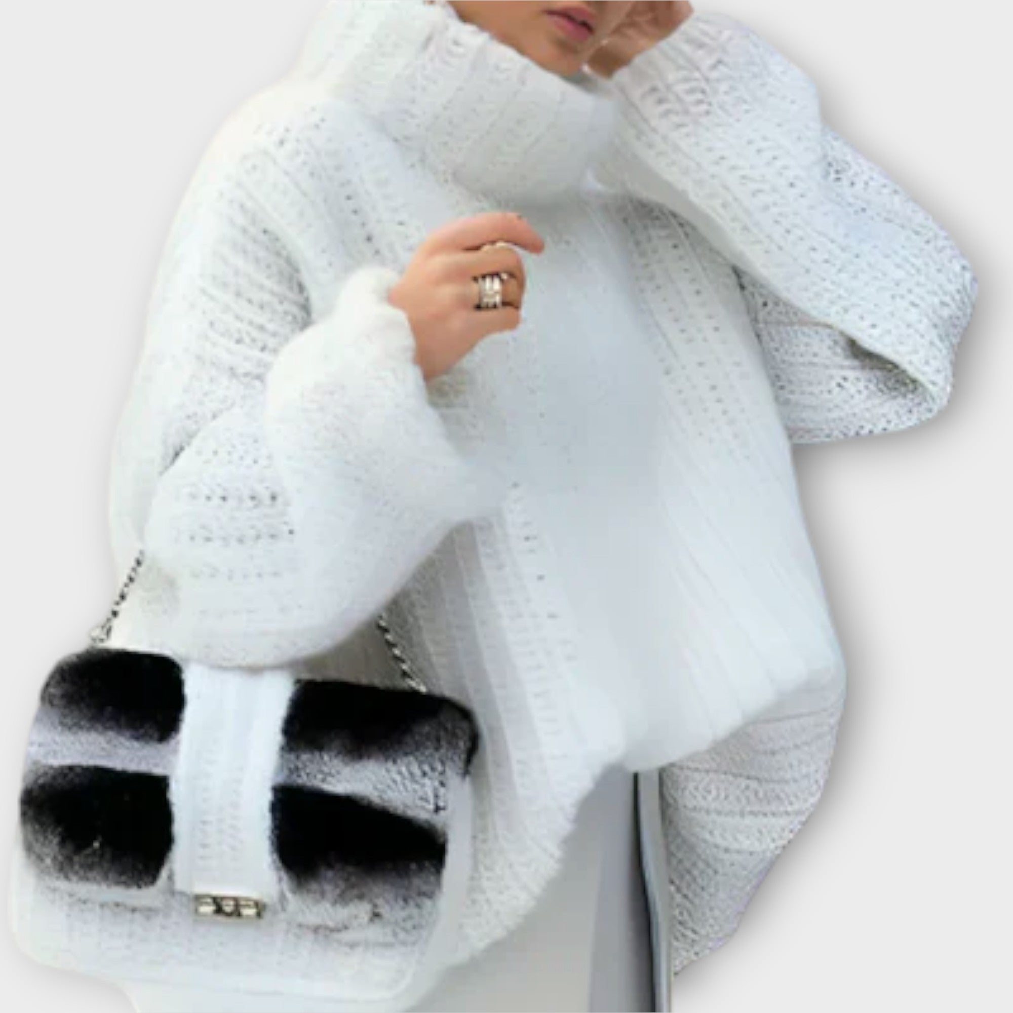 Paulina - miękka damska bluza z długim rękawem z kapturem